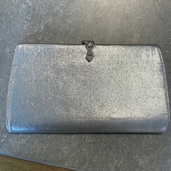 Handbags - Vintage silver clutch